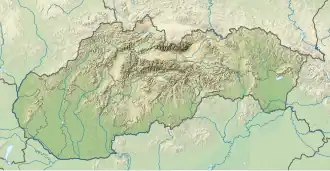 Voir sur la carte topographique de Slovaquie
