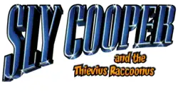 Logo américain du jeu, en grandes lettres bleues brillantes, puis en jaune.