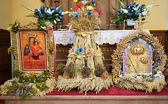 Offrandes dans l'église de Smardzowice (2010).