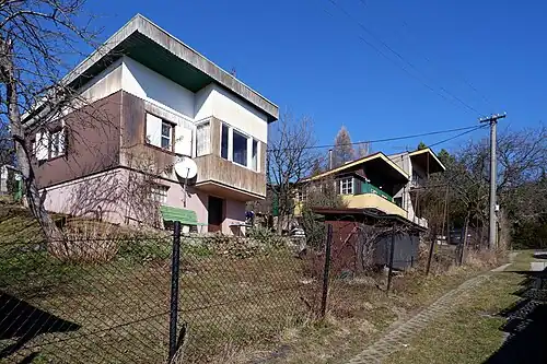 Soběšovice : lotissement de maisons de vacances.
