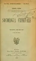 Sociologia criminale, 4e edition, 1906