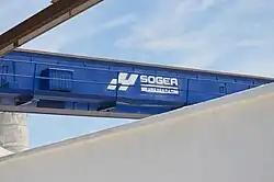 Détail d'un pont roulant Sogea Maroc à sidi Bouknadel