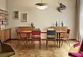 Séjour/Salle à manger de la Casa Galli, 1950