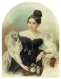 Portrait de Elena Grigorievna Stroganova (1831-1832), œuvre de Piotr Fiodorovitch Sokolov