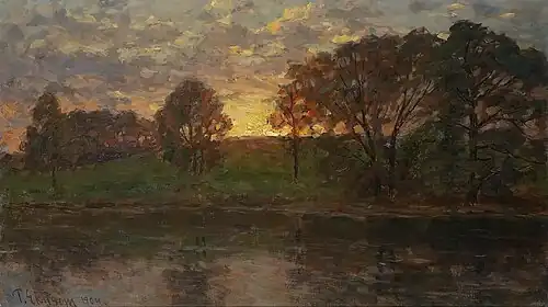 Coucher de soleil, 1904.