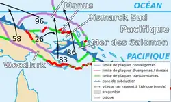 Image illustrative de l’article Plaque de la mer des Salomon
