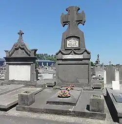 Tombe de Henri-Narcisse Dransart au cimetière de Somain.