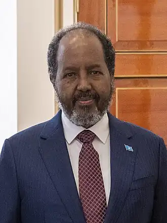 Hassan Sheikh Mohamoud en 2023.