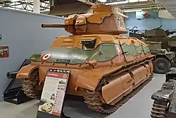 Somua S35 restauré tel qu'il était au 4e&nbsp;régiment de cuirassiers en 1940