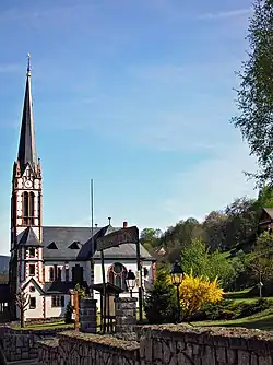 L'église protestante de Sondernach.