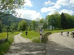 Croisement des routes du Petit Ballon, de Sondernach et du col du Platzerwasel.