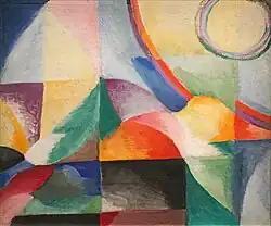 peinture couleur de formes géométriques très colorées