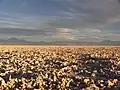 Coucher du soleil sur le Salar d'Atacama