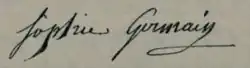 signature de Sophie Germain