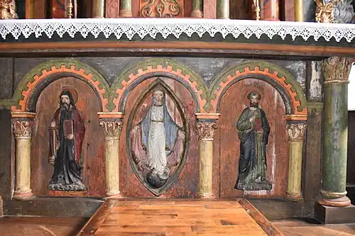 Le retable - détail