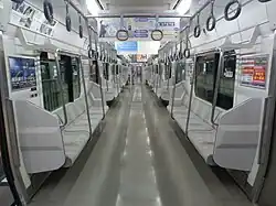 Intérieur de la rame.