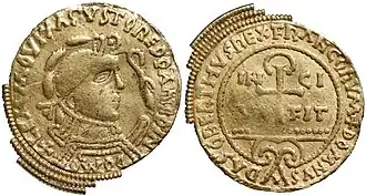 médaille frappée à Limoges en l'honneur de Dagobert Ier.