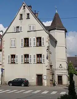 Maison de vigneron (1593),5 rue de l'Église.