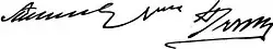 signature de Henry Irving