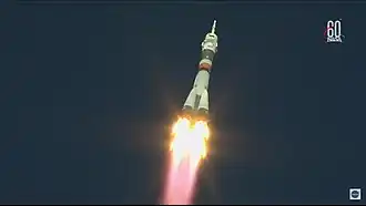 Soyouz MS-10 en vol.