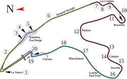 Spa-Francorchamps of Belgium