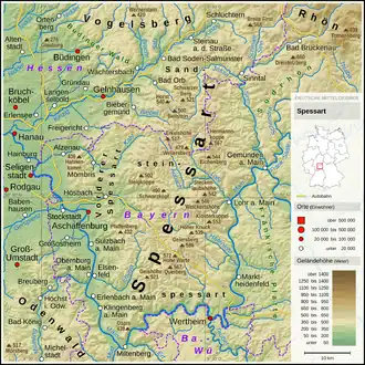 Carte topographique du massif.