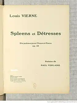 Image illustrative de l’article Spleens et détresses