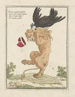 Le Coq vainc le Lion de la république de Venise (1797).