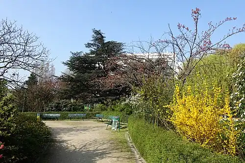 Un recoin du square.