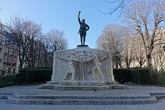 Le monument aux volontaires américains (décembre 2016).