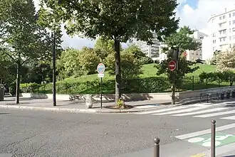 Vue générale du square.