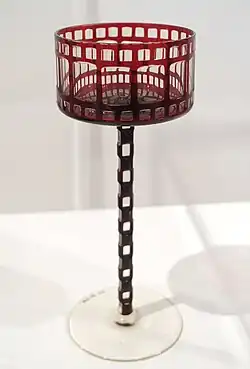 Verre exposé au Bröhan Museum, à Berlin