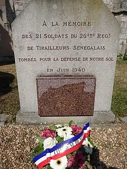 À la mémoire des 21 soldats du 26ème RTS