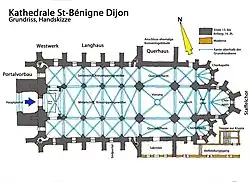 Plan de la cathédrale.