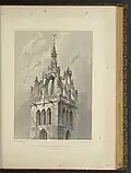 Cathédrale Saint-Gilles : la tour et la lanterne (1852).