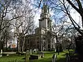 St. Anne's Limehouse (1714–30), vue du nord-ouest.