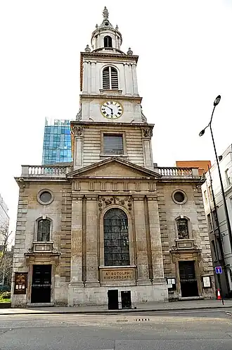 Photo extérieure de St. Botolph-without-Bishopsgate.