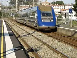 Z 21500 en gare de Saint-Jean-de-Luz (Pyrénées Atlantiques)