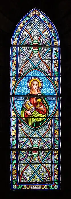 Vitrail représentant saint Jean-l'Évangéliste.