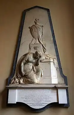 Mémorial du 6e comte de Coventry dans l'église de Croome Court