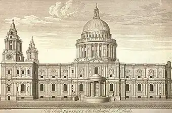 Projet définitif de la cathédrale Saint-Paul.