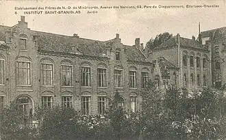 Institut Saint Stanislas, côté jardin, 1907