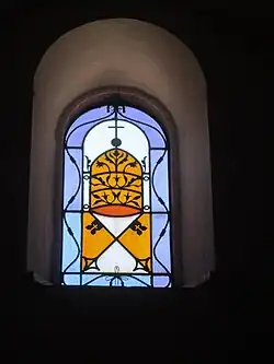 Un vitrail de l'église