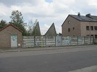 L'entrée de la station Roctiau en 2020