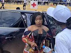 Manamba Kanté au stade de l'amitié de Kamsar en septembre 2022