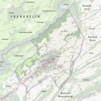 (Voir situation sur carte : La Chaux-de-Fonds)