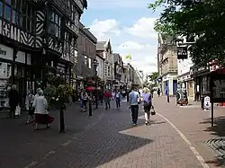 Une vue du centre-ville.