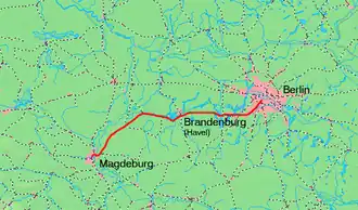 Image illustrative de l’article Ligne de chemin de fer Berlin-Magdebourg