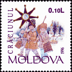 Sur un timbre moldave de 1996