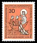 Timbre postal commémorant le 81e&nbsp;Katholikentag allemand à Bamberg en 1966